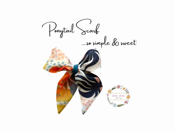Mini Fabric Hair Bow Tie for Ponytails, Buns, or Handbags - Cute Fashion Accent Ready to Ship