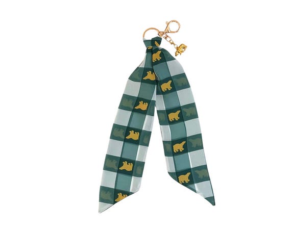 Baylor University Scarf Keychain including Bear Charm. Gift for Fans, Students and Alumni -  Ready to Ship