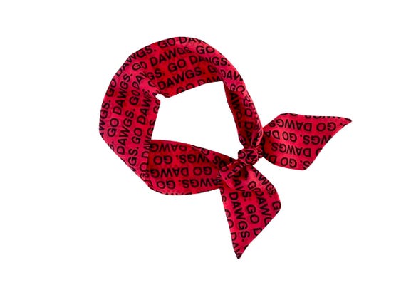 UGA Bulldogs Versatile Scarf: Neck, Hair, Handbag Accessory - Georgia Fan Gift, College Apparel - Ready to Ship
