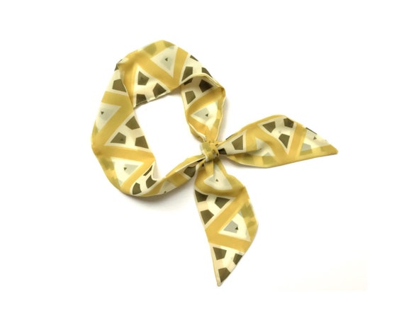 Skinny hair scarf and fabric tie for women's ponytail, bun, braid, neck or handbag accessory. Ready to Ship