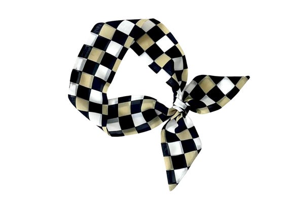 Purdue University Scarf for Neck, Ponytail, Bun, Backpack or Handbag. Boiler Up! Apparel Gift for Fans, Student, Alumni. Ready to Ship