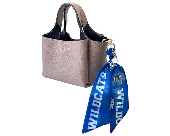 Villanova University Scarf Keychain with Paw Charm - Fan, Student & Alumni Gift - Ready to Ship
