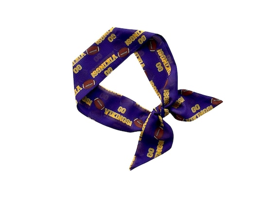 Minnesota Vikings Women's Skinny Scarf for Ponytail, Bun or Handbag - Perfect Fan Gift - Ready to Ship
