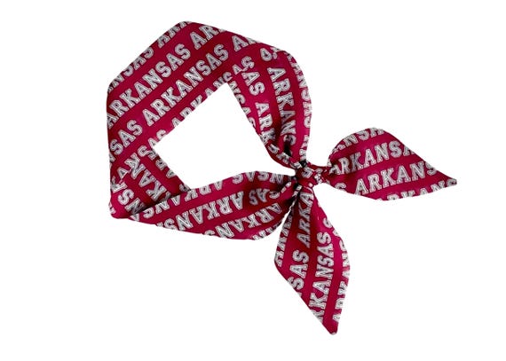 University of Arkansas Razorbacks Versatile Scarf: Neck, Hair, Handbag Accessory Fan Gift, College Apparel
