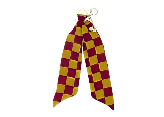 USC Trojans Scarf Keychain with "SC" Charm - Fan Gift for Students, Alumni Supporters - Ready to Ship