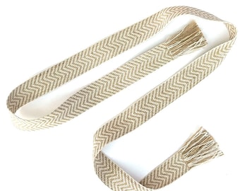 Adjustable Woven Sash Belt with Fringe for Women, Teens & Tweens - Versatile Boho Accessory - Ready to Ship