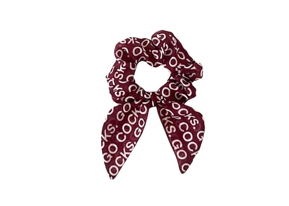 University of South Carolina Gamecocks Bunny Ear Scrunchie: Versatile Hair Accessory for Fans, Students & Alumni - Ready to Ship