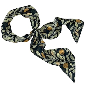 Ladies wide scarf. Long scarf to use as a neck tie, belt sash, hair or hat scarf. Year around lightweight chiffon fabric. Ready to Ship image 1
