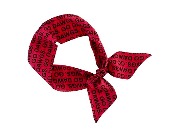 UGA Bulldogs Versatile Scarf: Neck, Hair, Handbag Accessory - Georgia Fan Gift, College Apparel - Ready to Ship