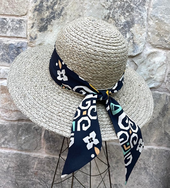 Versatile Navy Blue Fabric Scarf: Hair Tie, Neck Wrap, Handbag Accessory - Ready to Ship