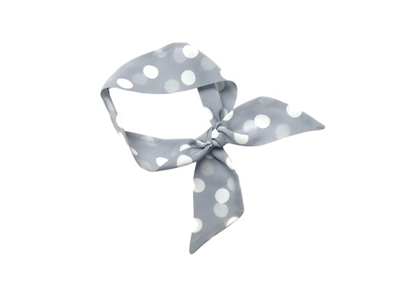 Versatile Chic Fabric Hair Tie Scarf for Neck, Ponytail, Bun, Braid and Top Knot - Lightweight & Skinny