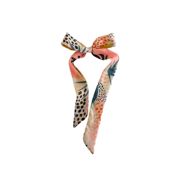 Versatile Skinny Ribbon Scarf: Hair Tie, Choker, Handbag Accessory - Multiple Widths Available