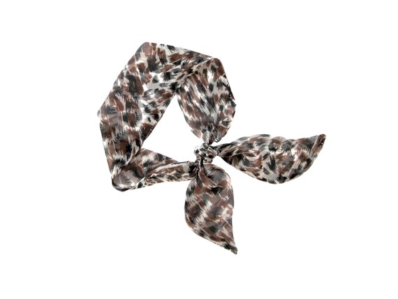 Versatile Fabric Hair Tie Scarf for Neck, Ponytail, Bun, Braid or Top Knot - Lightweight & Skinny