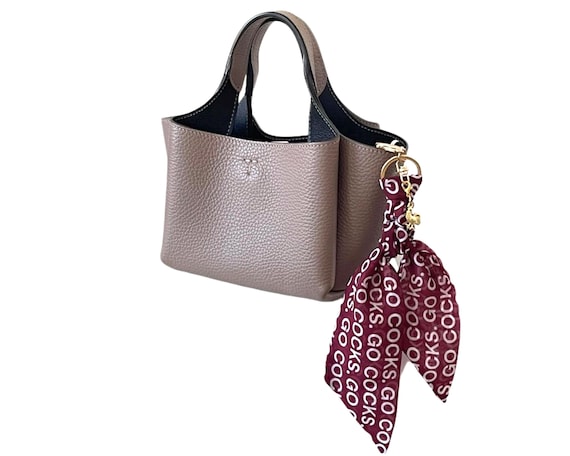 University of South Carolina Gamecocks Scarf Keychain including a Feisty Bird Charm. Gift for Fans, Students & Alumni - Ready to Ship