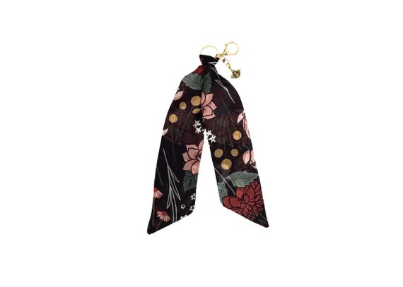 Customizable Scarf Keychain & Bag Charm - Individual Charm Choice - Trendy Accessory Gift for Women - Ready To Ship