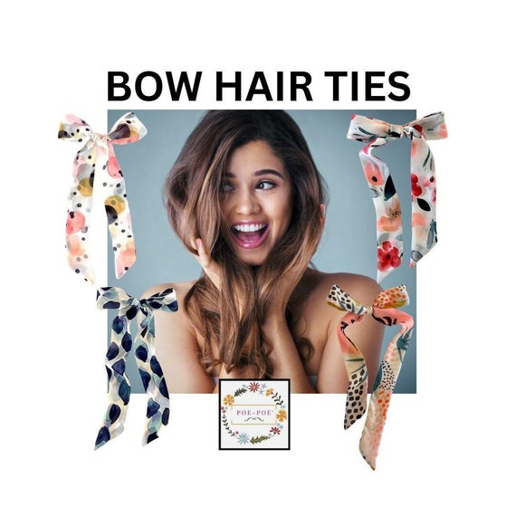 Fashionable Skinny Hair Scarf for Ponytail, Handbag or Braid Women Teen - Ready to Ship