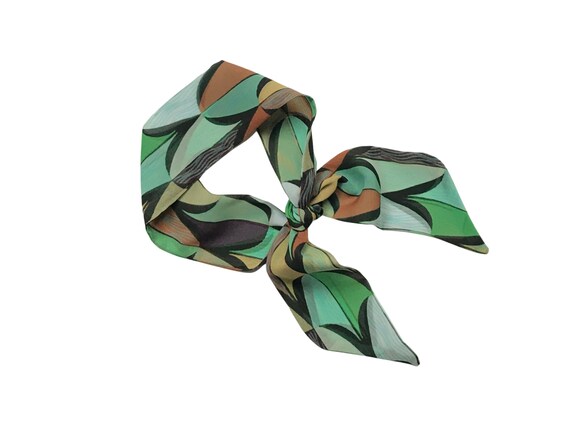 Short Hair Scarf. Fabric Hair Tie for Ponytail, Bun, Top Knot, Handbag. Thin, Small, Skinny Neck Scarf for Women. Ready to Ship