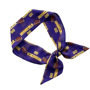 Minnesota Vikings Women's Skinny Scarf for Ponytail, Bun or Handbag - Perfect Fan Gift - Ready to Ship