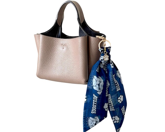 Georgetown University Scarf Keychain with Paw Charm - Fan, Student & Alumni Gift - Ready to Ship