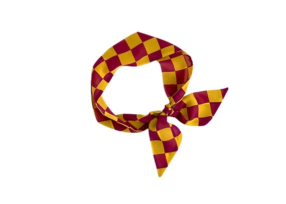 USC Trojans scarf for neck, ponytail, bun or handbag. USC gift for alumni, college bound or fans college apparel. Fight On! Ready to Ship