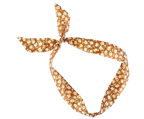 Extra narrow fabric hair tie for women. Hair bow for ponytail, braid, bun or handbag. Offered in Three Different Widths. Ready to Ship