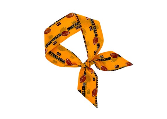 Pittsburgh Steelers Women's Skinny Scarf for Ponytail, Bun or Handbag - Perfect Fan Gift - Ready to Ship
