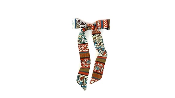 Extra skinny hair scarf. Women's narrow bow hair tie ribbon for ponytail, bun or braid. Women's neck scarf. Comes in three widths