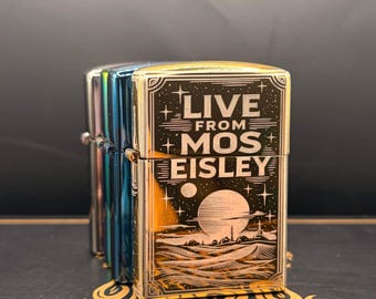 Encendedor de arco musical de la banda Cantina - Diseño de bar Tatooine / Mos Eisley con motivo de encendido musical