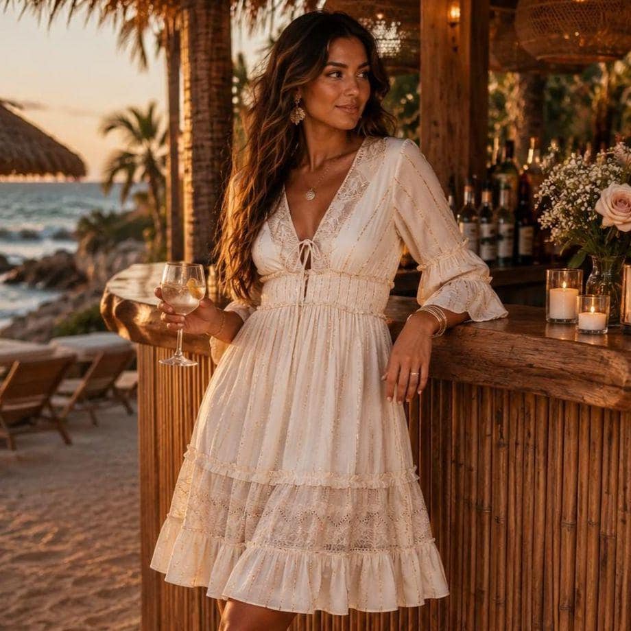 boho tunic dress mamma mia Fancy badge:Best Seller