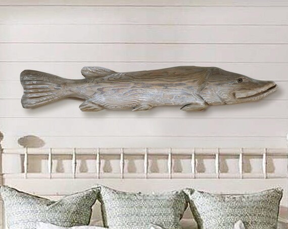 Driftwood Pike 40 inch 2D Sculpture Beach Décor by SEASTYLE