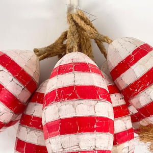 Beach Decor Red Buoy Vintage  by SEASTYLE