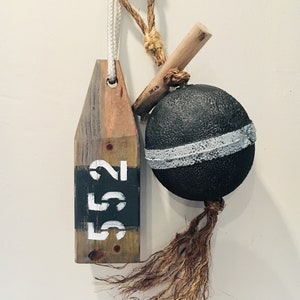 Vintage Wood Buoy and Float Set