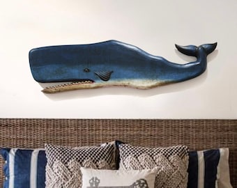 SALE 15% off Whale 2D Fish Sculpture Beach Décor by SEASTYLE