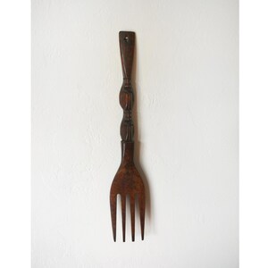 Vintage Wooden Fork Wall Art Beach Décor by SEASTYLE