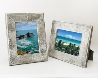 Distressed Gray Picture Frame Beach Decor Nautical, by SEASTYLE