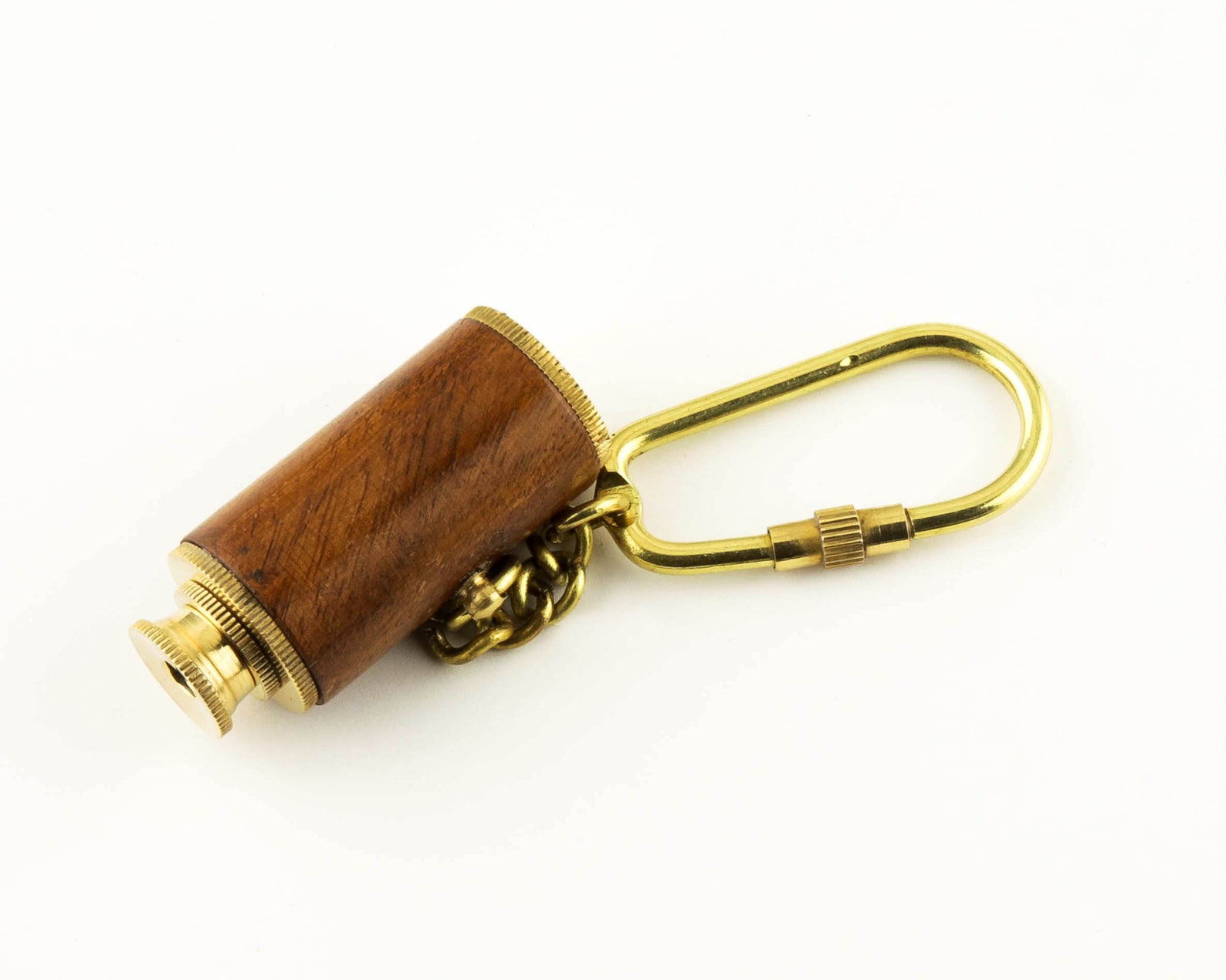 Brass Telescope Keychain 1.53 Extended Nautical Etsy