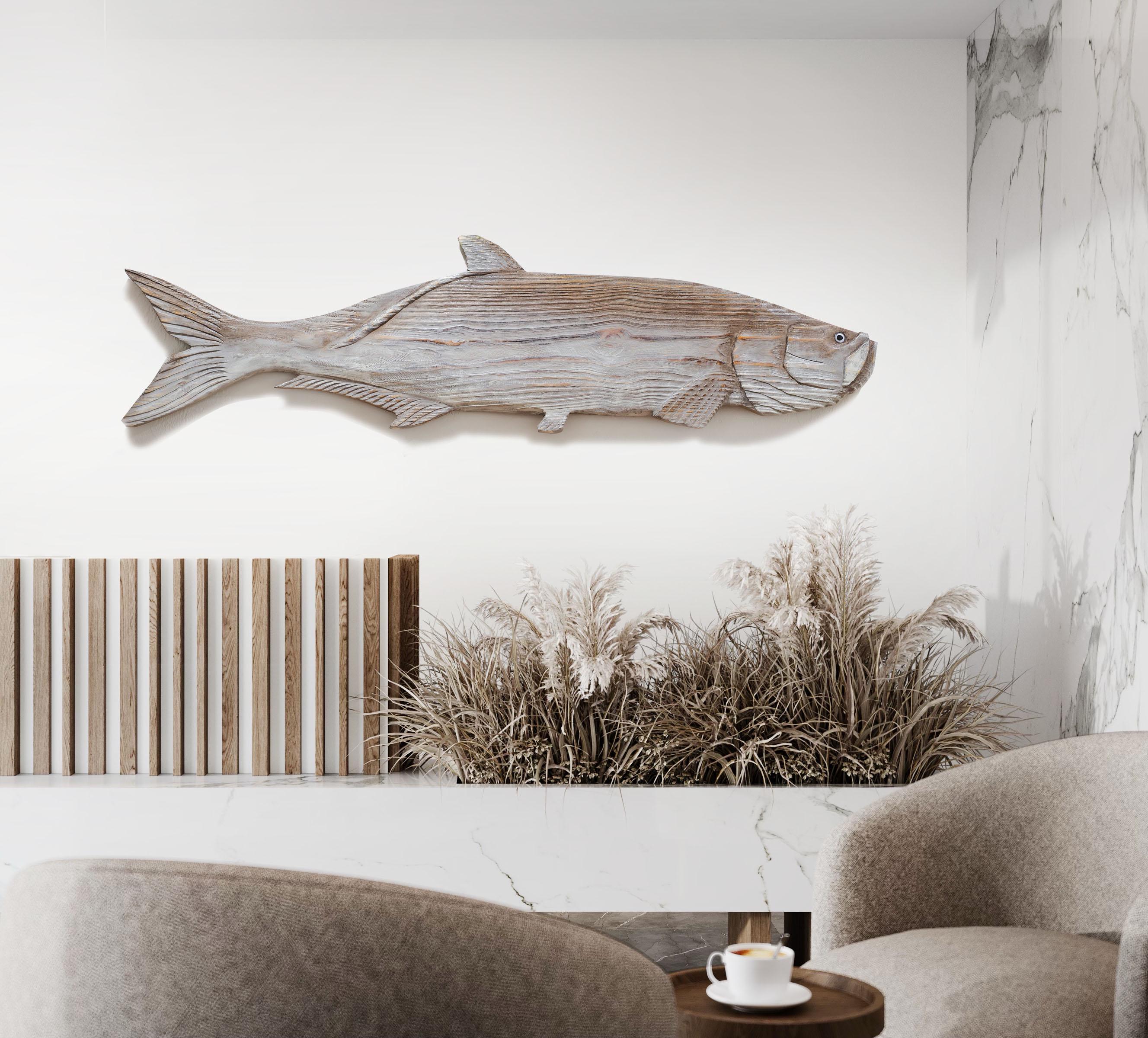 ハヤブサ　置物　Tang's Arts Design ポリレジン製　② Tarpon 52x14
