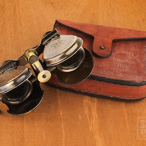 Save 20% Off Binocular Telescope Spyglass Maritime Antique Brass Nautical Wood SeaStyle