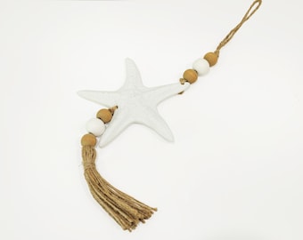 White Starfish Ornament Coastal decor