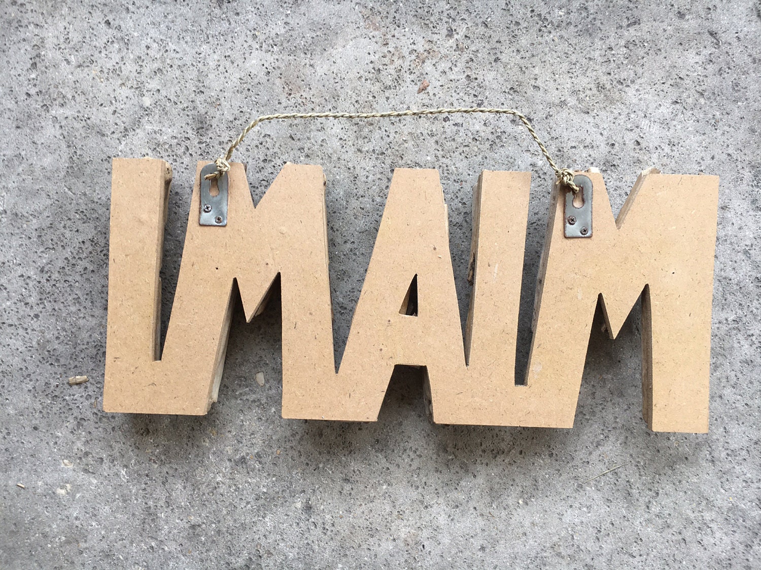 Beach Décor Driftwood MIAMI signs by SEASTYLE