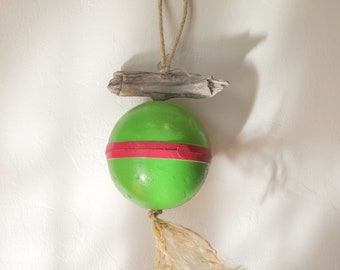 Float Buoy Green Rope Driftwood Nautical by SEASTYLE