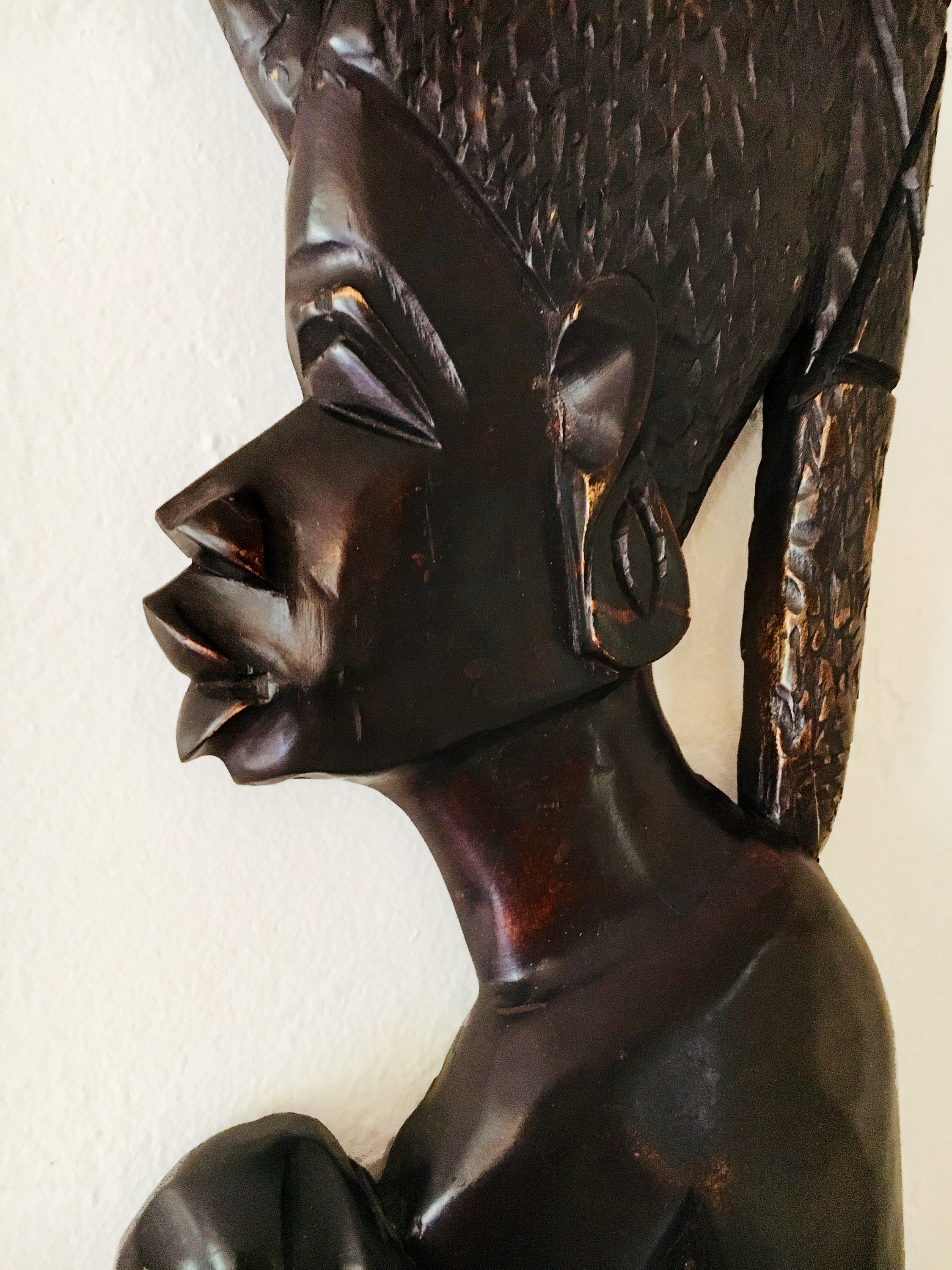 SEASTYLEのヴィンテージ トライバル アフリカンアート 木製彫刻 20x9