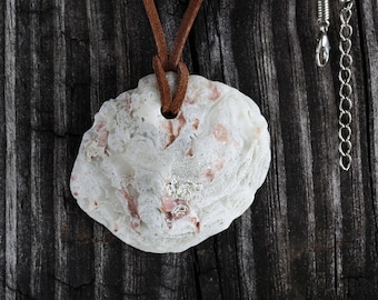 Stocking Boho Jewelry Sea Shell Pendant Leather String Necklace Gift by VERO for SeaStyle