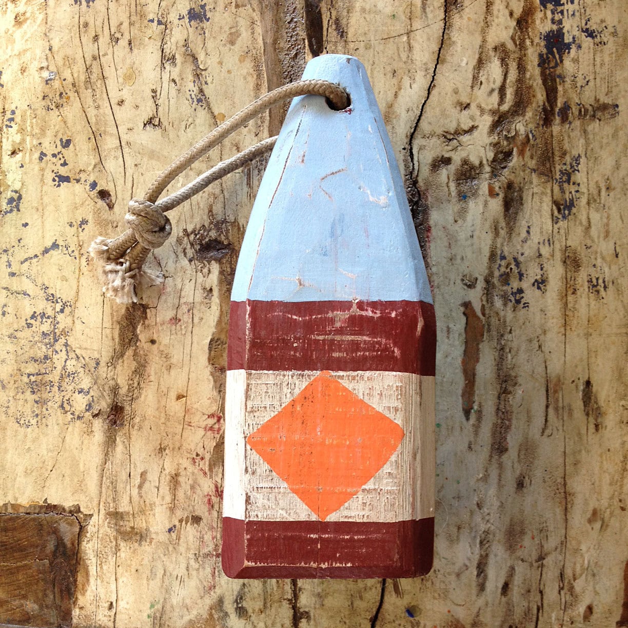 Vintage Lobster Buoy 11" Nautical Coastal Decor