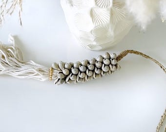 Seashell Curtain Tassels (1pc)  Boho Beach Coastal Decor