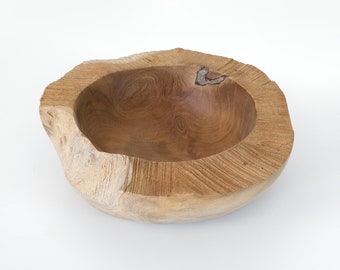 Teak Bowl Food Dish Coastal Decor by SEASTYLE