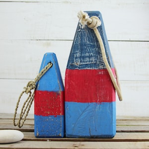 Coastal House Decor Set Big and Small Buoys Vintage style by SEASTYLE