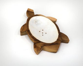 Turtle Soap Dish Teek Tree Beach Decor SEASTYLE