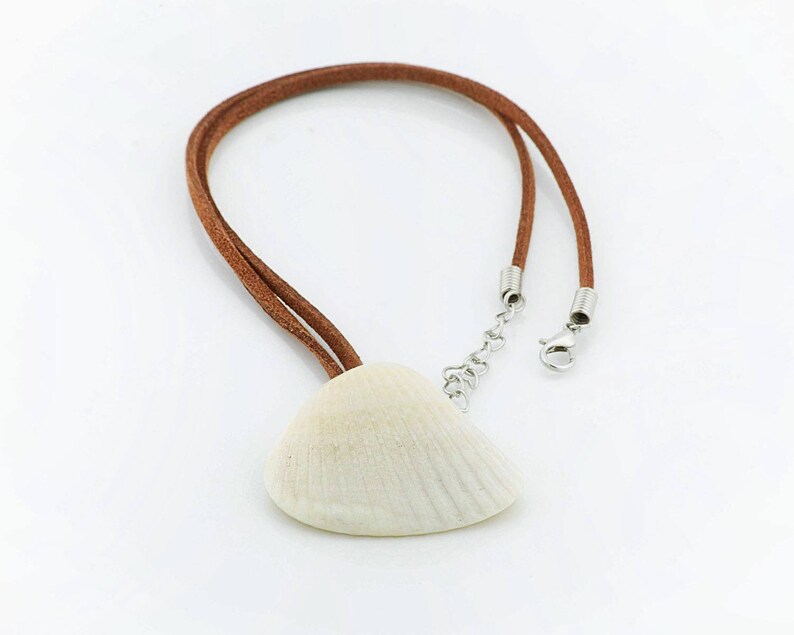 Sea Shell Pendant Boho Jewelry Leather String Necklace Gift by VERO for ...
