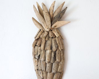 Driftwood Pineapple Wall Art Beach Décor by SEASTYLE